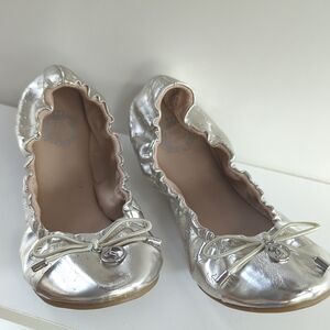 Juicy Couture Silver Ballet Flats